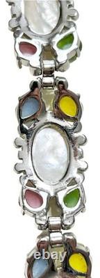 TRIFARI Alfred Philippe Fruit Salad Pearl Bracelet Multi Color Tutti Frutti READ