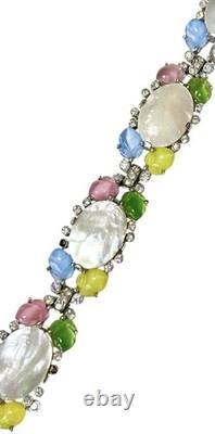 TRIFARI Alfred Philippe Fruit Salad Pearl Bracelet Multi Color Tutti Frutti READ