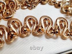 TRIFARI Alfred Philippe Gold Tone Pear Rhinestone Set Necklace & Clip Earrings