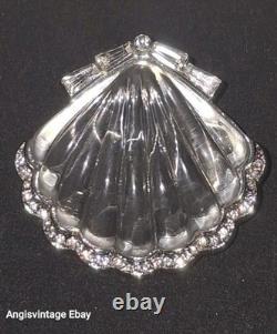TRIFARI'Alfred Philippe Jelly Belly'Moonshell' Seashell Clip-On Earrings Pin