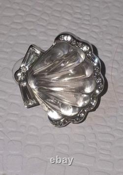 TRIFARI'Alfred Philippe Jelly Belly'Moonshell' Seashell Clip-On Earrings Pin