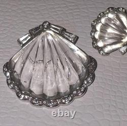 TRIFARI'Alfred Philippe Jelly Belly'Moonshell' Seashell Clip-On Earrings Pin