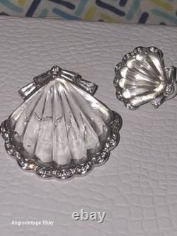 TRIFARI'Alfred Philippe Jelly Belly'Moonshell' Seashell Clip-On Earrings Pin