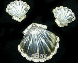 TRIFARI'Alfred Philippe' Jelly Belly'Moonshell' Seashell Pin Clip & Earrings