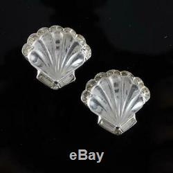 TRIFARI'Alfred Philippe' Jelly Belly'Moonshell' Seashell Pin Clip & Earrings