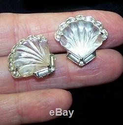 TRIFARI'Alfred Philippe' Jelly Belly'Moonshell' Seashell Pin Clip & Earrings