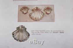 TRIFARI'Alfred Philippe' Jelly Belly'Moonshell' Seashell Pin Clip & Earrings