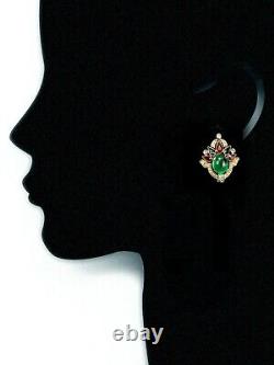 TRIFARI Alfred Philippe Jewels of India Emerald Ruby Sapphire Bracelet Earrings
