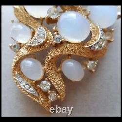 TRIFARI Alfred Philippe'Ondine' Under the Sea Moonstone Clip Earrings and Pin