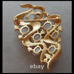 TRIFARI Alfred Philippe'Ondine' Under the Sea Moonstone Clip Earrings and Pin