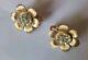 TRIFARI Alfred Philippe PARURE Rare Birthday Earrings. Beautiful Gold Finish