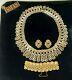 TRIFARI Alfred Philippe PAT PEND Egyptian Style Gold Necklace Bracelet Earrings