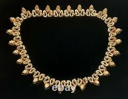TRIFARI Alfred Philippe QUEEN OF DIAMONDS Emerald Green Rhinestone Gold Necklace