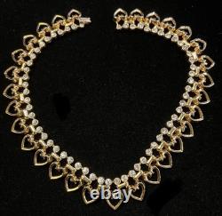 TRIFARI Alfred Philippe'Queen of Hearts' Open Heart Rhinestone Necklace-609