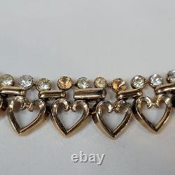 TRIFARI Alfred Philippe Queen of Hearts Open Heart Rhinestone Necklace Bracelet