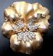 TRIFARI Alfred Philippe Rhinestone Golden Pansy Flower Vintage Pin Brooch