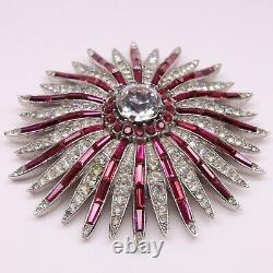 TRIFARI Alfred Philippe Ruby and Pave Diamante'Starflight Fireworks' Large Pin