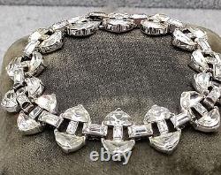 TRIFARI Alfred Philippe Rue De La Paix Clear Demi lune and Baguette Bracelet