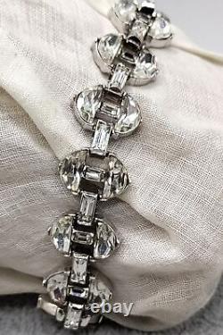 TRIFARI Alfred Philippe Rue De La Paix Clear Demi lune and Baguette Bracelet