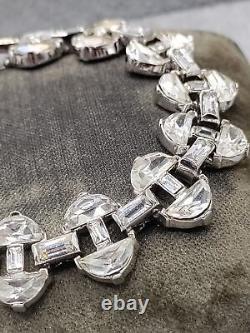 TRIFARI Alfred Philippe Rue De La Paix Clear Demi lune and Baguette Bracelet