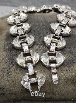 TRIFARI Alfred Philippe Rue De La Paix Clear Demi lune and Baguette Bracelet