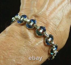 TRIFARI Alfred Philippe Rue De La Paix Sapphire Demilune and Baguette Bracelet