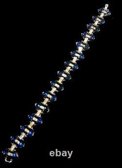 TRIFARI Alfred Philippe'Rue De La Paix' Sapphire Demilune and Baguette Bracelet
