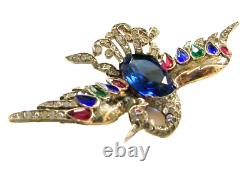 TRIFARI'Alfred Philippe' STERLING Bejeweled'Firebird' Pin