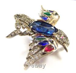 TRIFARI'Alfred Philippe' STERLING Bejeweled'Firebird' Pin