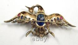 TRIFARI'Alfred Philippe' STERLING Bejeweled'Firebird' Pin