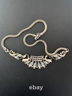 TRIFARI Alfred Philippe Set Coronet Gold Marquise Navette Parure Book