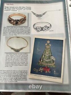 TRIFARI Alfred Philippe Set Coronet Gold Marquise Navette Parure Book