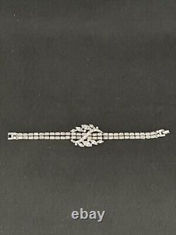 TRIFARI Alfred Philippe Set DUCHESS Silver Baguettes Navette Parure Book