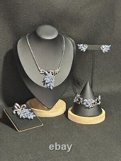 TRIFARI Alfred Philippe Set Spring Fantasy Silver BLUE Marquise Book