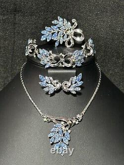 TRIFARI Alfred Philippe Set Spring Fantasy Silver BLUE Marquise Book