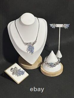 TRIFARI Alfred Philippe Set Spring Fantasy Silver BLUE Marquise Book