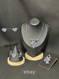 TRIFARI Alfred Philippe Set Spring Fantasy Silver BLUE Marquise Book