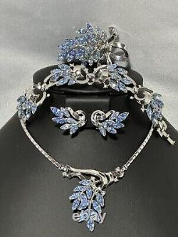 TRIFARI Alfred Philippe Set Spring Fantasy Silver BLUE Marquise Book