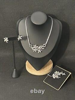 TRIFARI Alfred Philippe Set Star Flower Silver Teardrop Full-Parure Book