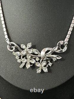 TRIFARI Alfred Philippe Set Star Flower Silver Teardrop Full-Parure Book