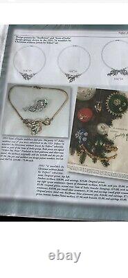 TRIFARI Alfred Philippe Set Star Flower Silver Teardrop Full-Parure Book