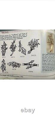 TRIFARI Alfred Philippe Set Star Flower Silver Teardrop Full-Parure Book