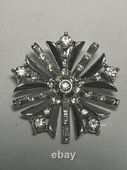 TRIFARI Alfred Philippe Snowflake Earrings Necklace Brooch Baguettes Book Set