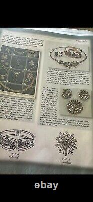 TRIFARI Alfred Philippe Snowflake Earrings Necklace Brooch Baguettes Book Set