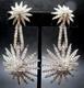 TRIFARI Alfred Philippe Starflight Fireworks Sparkling Ice Rhinestone Earrings