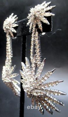TRIFARI Alfred Philippe Starflight Fireworks Sparkling Ice Rhinestone Earrings