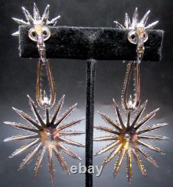 TRIFARI Alfred Philippe Starflight Fireworks Sparkling Ice Rhinestone Earrings