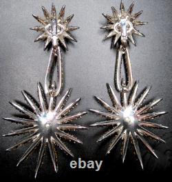 TRIFARI Alfred Philippe Starflight Fireworks Sparkling Ice Rhinestone Earrings