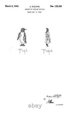 TRIFARI'Alfred Philippe' Sterling Pave Lucite Jelly Belly Penguin Pin