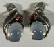 TRIFARI Alfred Philippe Sterling Silver Jelly Belly Clip on Earrings Moonstone